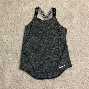 Nike DriFit running tanktop with elastic crossback